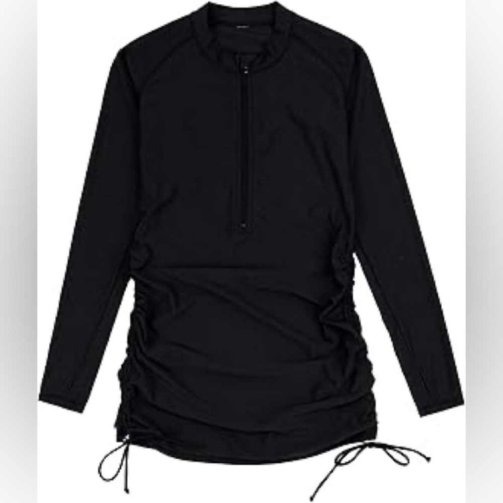Swimzip Kids Black Swim top